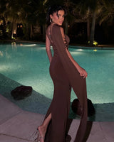 Mocha Drape Dress