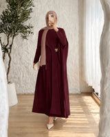 Modest Cape Maxi Dress