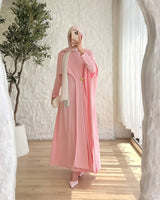 Modest Cape Maxi Dress
