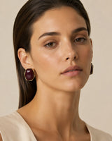 Molten-Frame Cabochon Studs