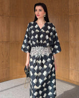 Monarque Printed Kimono Dress