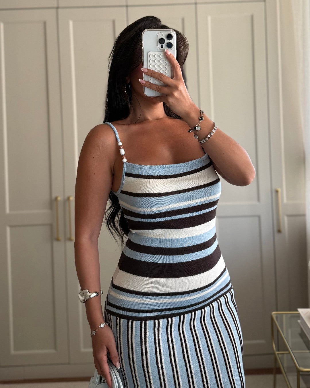 Monte Carlo Stripe Dress