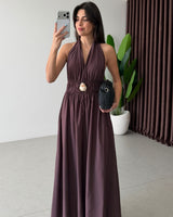 Muse Halter Maxi Dress