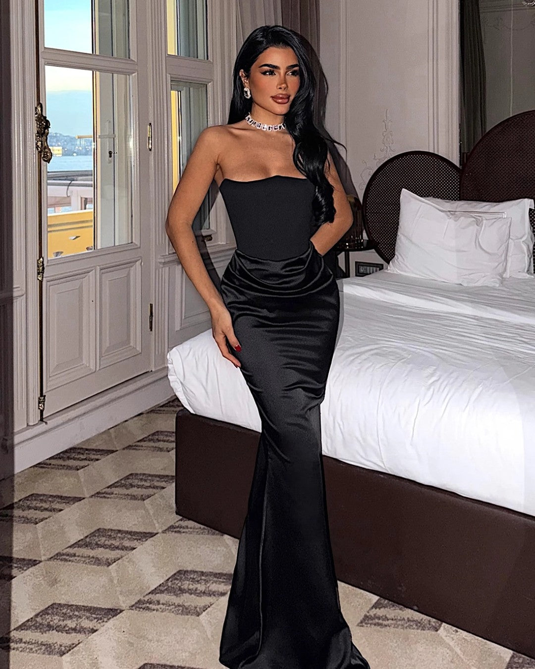 Muse Satin Gown Dress