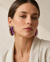 Nera Marbled Gilt Statement Earrings