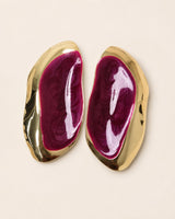 Nera Marbled Gilt Statement Earrings