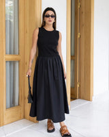 Noémie Contrast Midi Dress