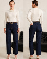 Nomi Dark Wash Denim+ Belt