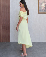 Off-Shoulder Asymmetric Dress