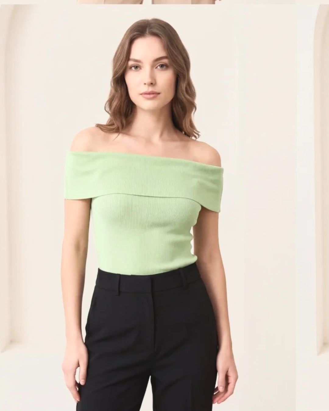 Off-Shoulder Sculpt Top