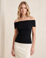 Off-Shoulder Sculpt Top