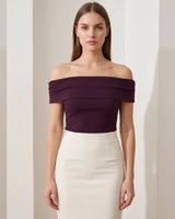 Off-Shoulder Sculpt Top