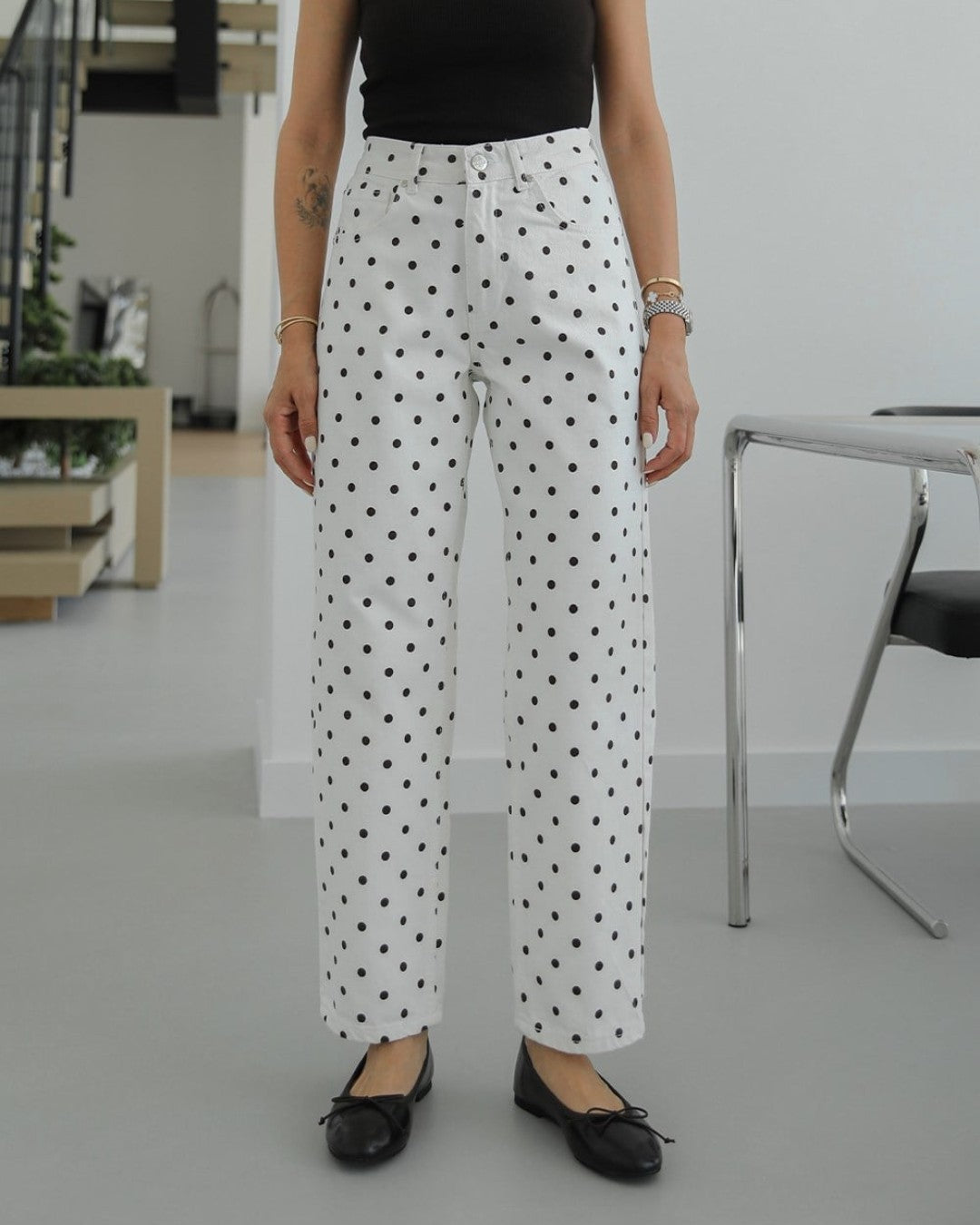 Old Money Polka Denim