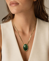 Oval Pendant Necklace