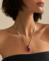 Oval Pendant Necklace