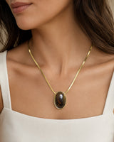 Oval Pendant Necklace