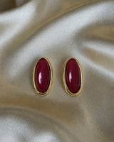 Oval Statement Earrings
