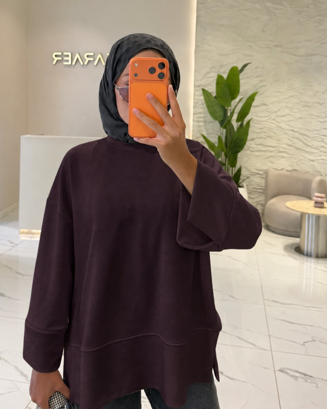Oversized Split Sweatshirt