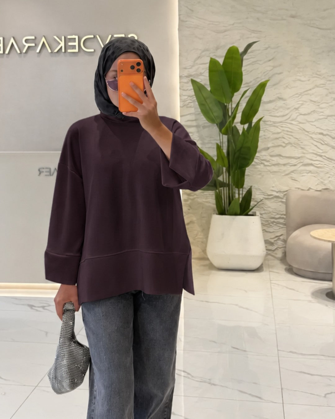Oversized Split Sweatshirt