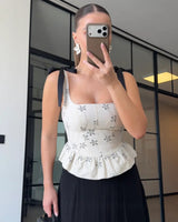 Parisian Bow Corset Top