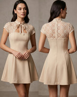 Parisian Lace Mini Dress
