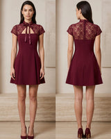 Parisian Lace Mini Dress