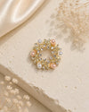 Pearl Blossom Wreath Brooch