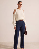 Pearl Drop Shoulder Knit