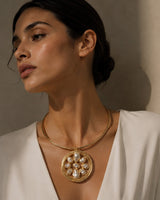 Pearl Halo Pendant Necklace