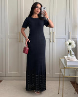 Pearl Knitted Maxi Dress