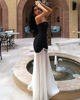 Pearl Strapless Gown Dress