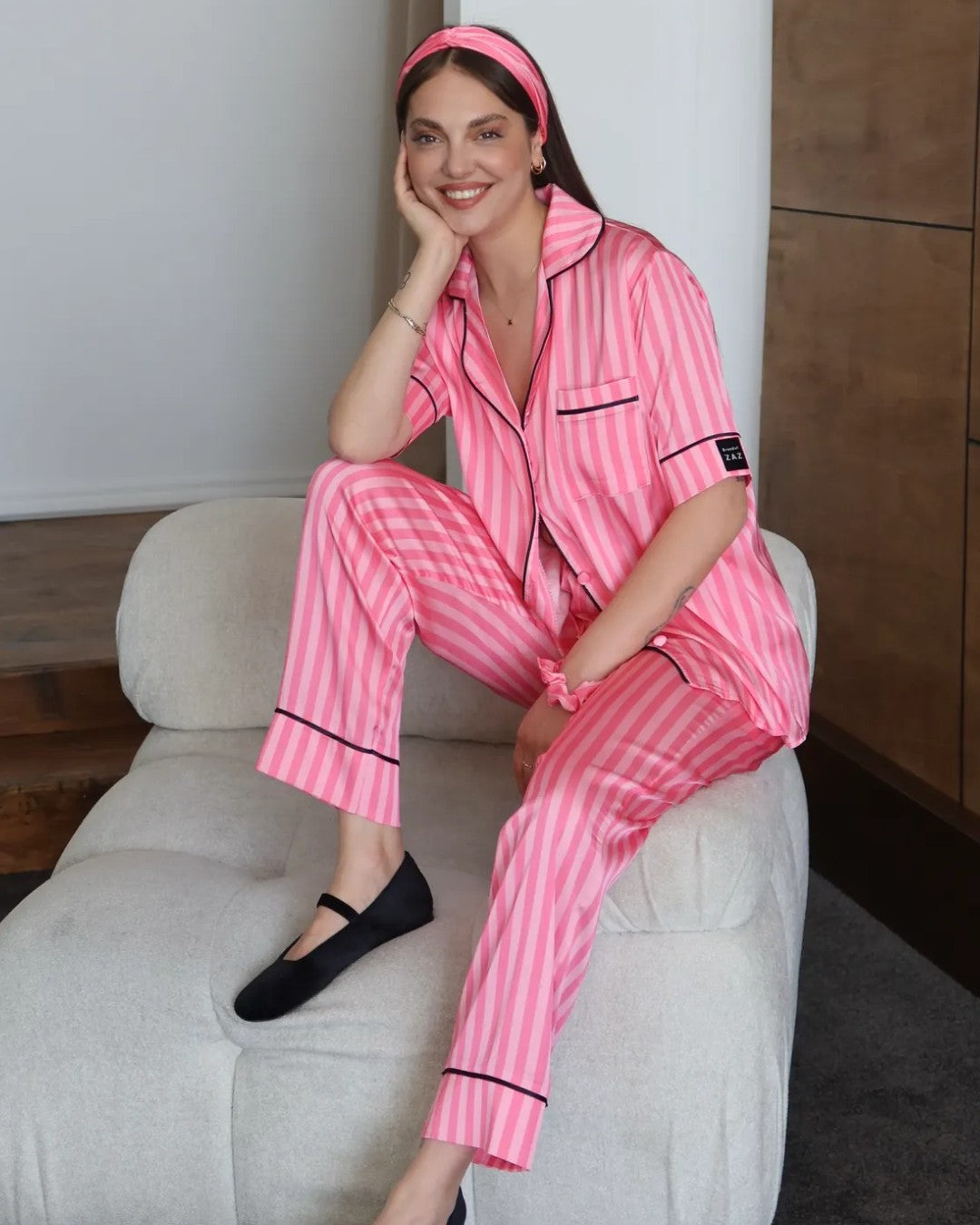 Pink Avenue Pajama Set