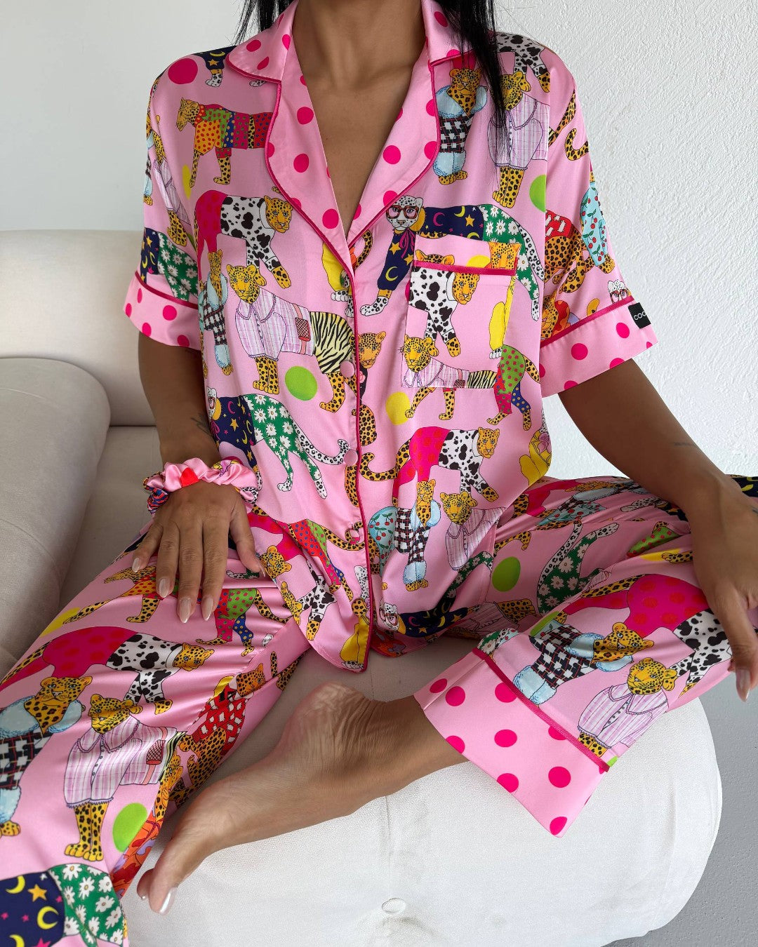 Pink Jungle Pajama Set