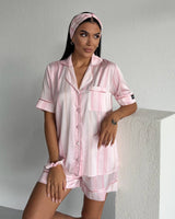 Pink Pinstripe Pajama Set