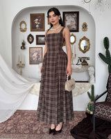 Plaid Midi Dress