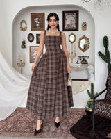 Plaid Midi Dress