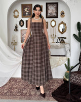 Plaid Midi Dress