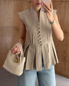 Pleated Vest Top