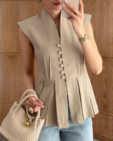 Pleated Vest Top