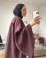 Pleated Wide-Leg Set
