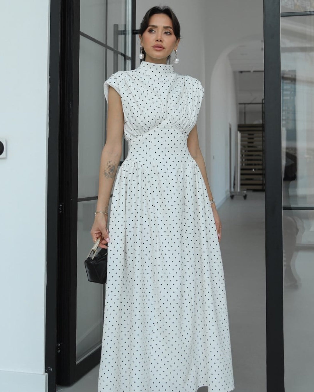 Polka Dot Feminine Elegance Dress