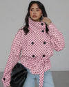 Polka Dot Statement Blazer Jacket