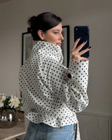 Polka Dot Statement Blazer Jacket