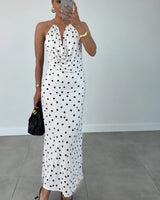 Polka Halter Dress