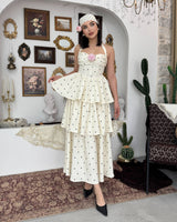 Polka Ruffle Volume Dress