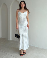 Polka Satin Dress