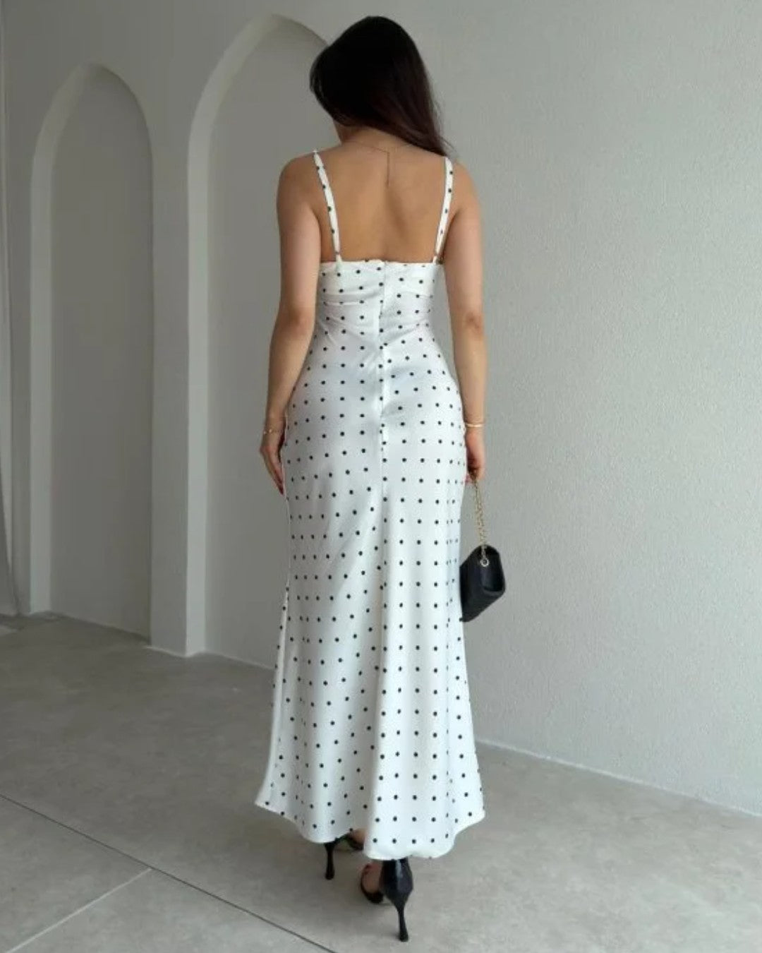 Polka Satin Dress