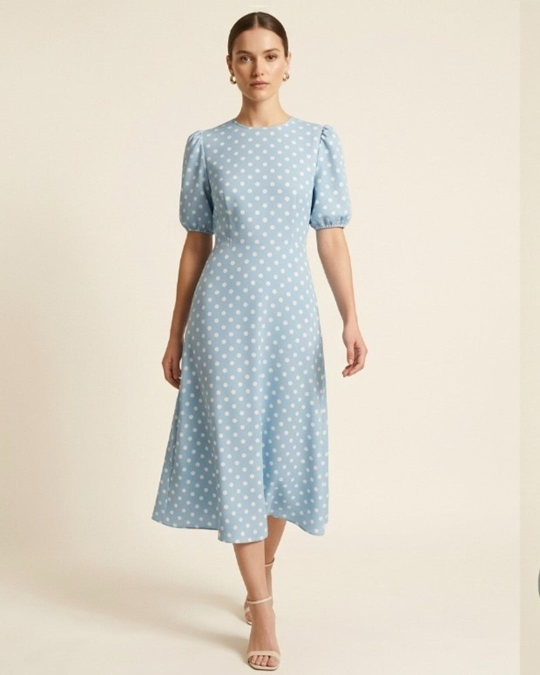 Polka Summer Midi Dress