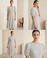Polka Summer Midi Dress