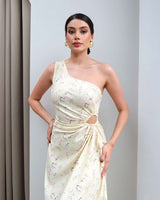 Positano One-Shoulder Dress